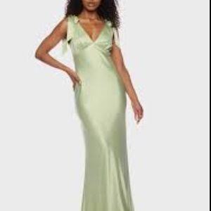 B Darlin Light Green Maxi Dress